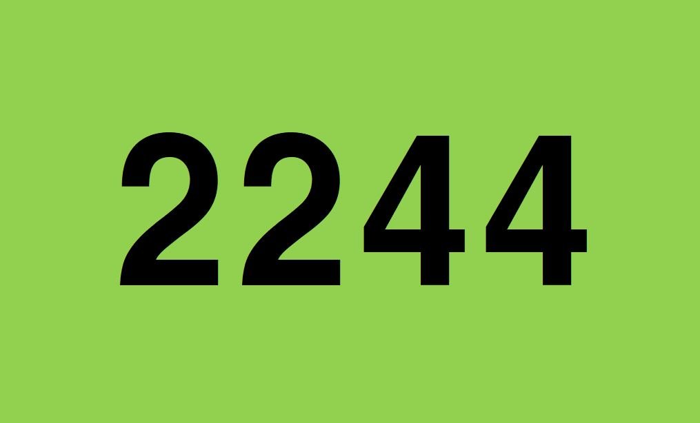 2244: englebetydning og numerologi