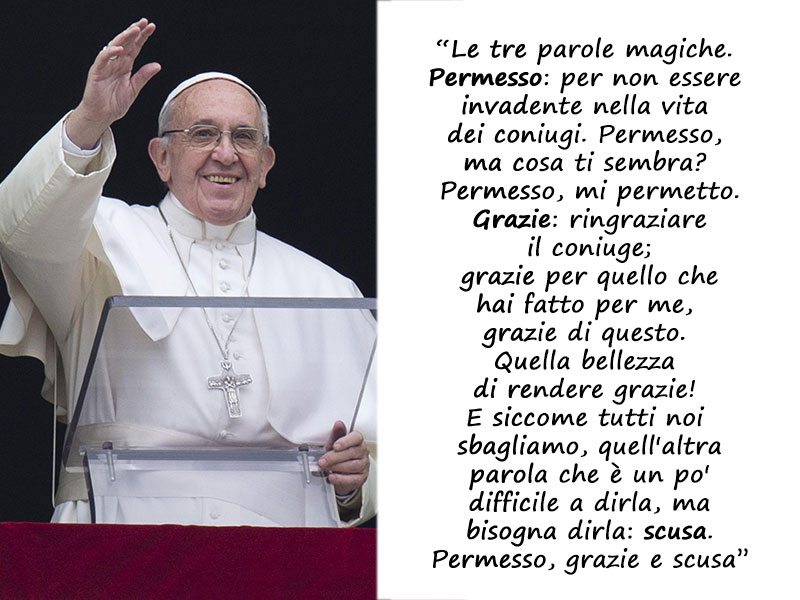 Сватбени изречения Папа Франциск