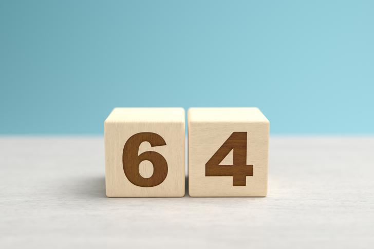 Rhif 64: ystyr a symboleg