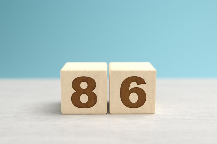 Numero 86: kahulugan at simbolo